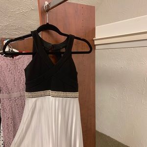 Black/White High Low Dress